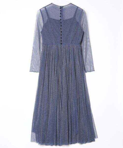 「RUIRUE BOUTIQUE」 長袖ワンピース S ネイビー レディースの画像