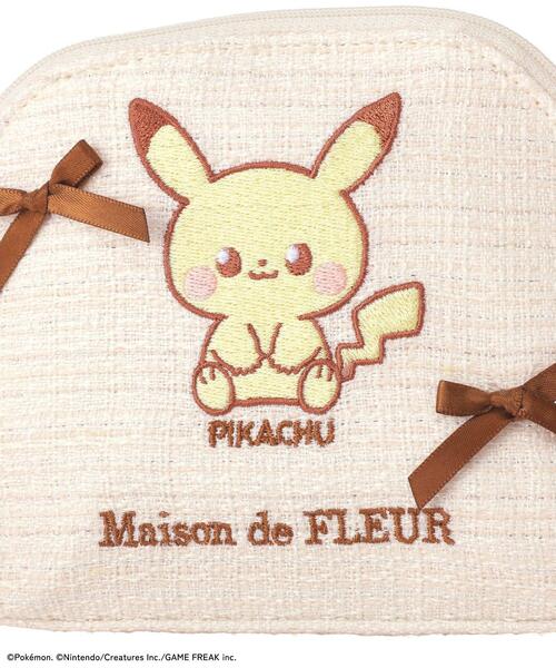 【はーちゃん様】ポーチ ❤︎ ジョリーフルール Maison de FLEUR（メゾンドフルール） ポーチ ツイードラウンドポーチ