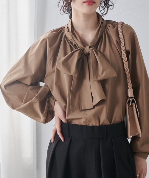 「RANAN」 長袖ブラウス M サックスブルー レディース_画像5