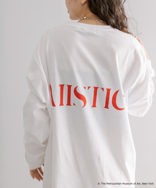 「mystic」 長袖カットソー FREE グレー レディース_画像9