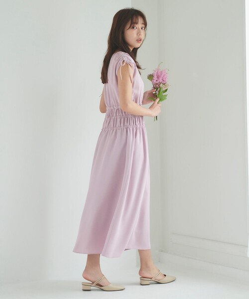 「Feroux」 ノースリーブワンピース 1 ネイビー レディース_画像4