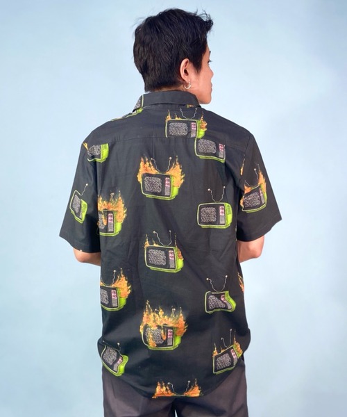 「VOLCOM」 半袖シャツ L ホワイト メンズ_画像7