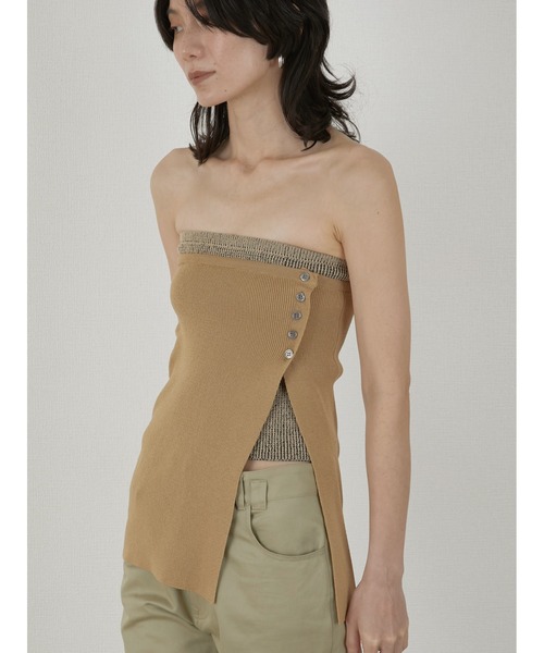 la peau de gem（ラポドゥジェム） 「LA PEAU DE GEM」double bustier