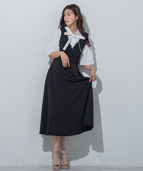 「QUEENS COURT」 サロペットスカート S ベージュ レディース_画像8
