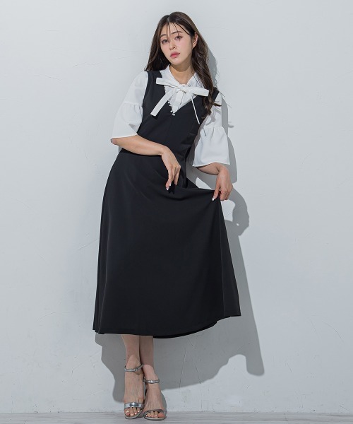 「QUEENS COURT」 サロペットスカート S ベージュ レディース_画像9