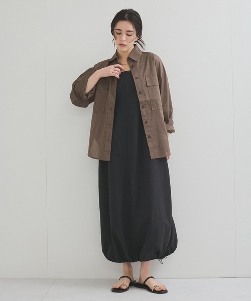 「LE CERCLE par rope'」 長袖シャツ FREE キナリ レディース_画像5