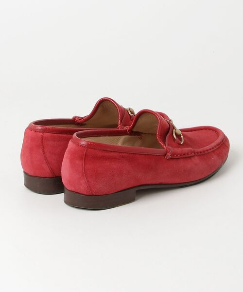 GUCCI（グッチ） ホースビット スエード ローファー 36.5 レッド