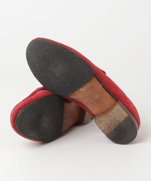 GUCCI（グッチ） ホースビット スエード ローファー 36.5 レッド