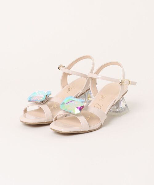 「Bridget Birkin」 ヒールサンダル 24.5 シルバー レディース_画像4