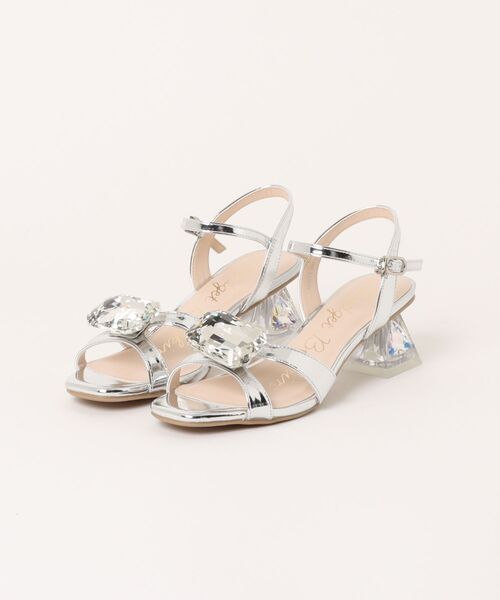 「Bridget Birkin」 ヒールサンダル 24.5 シルバー レディース_画像5