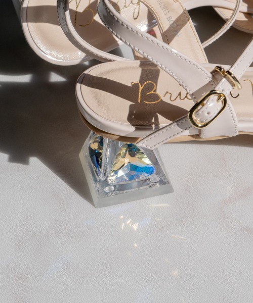 「Bridget Birkin」 ヒールサンダル 24.5 シルバー レディース_画像7