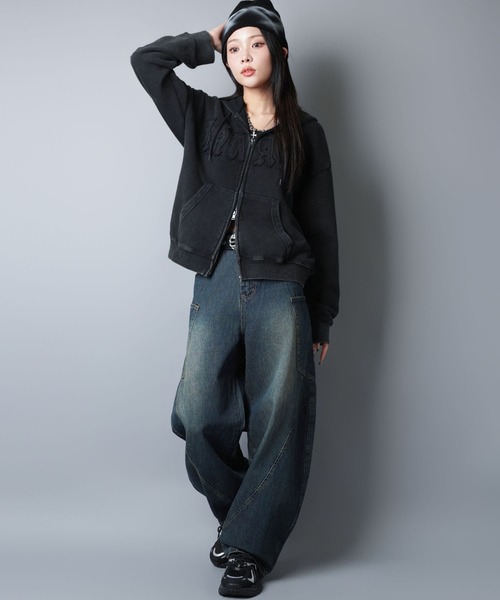 「SPINNS」 ジップアップパーカー ONESIZE ブルー系その他 メンズ_画像4