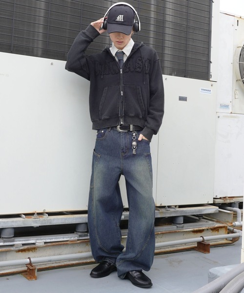「SPINNS」 ジップアップパーカー ONESIZE ブルー系その他 メンズ_画像7