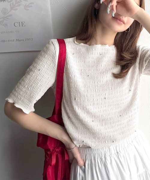 「classicalelf」 半袖カットソー LARGE ブラック レディース_画像2