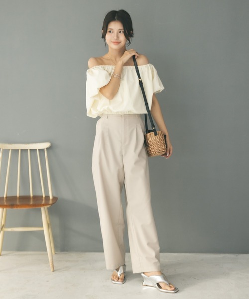 「MIEL CRISHUNANT」 スラックス MEDIUM ブラック レディース_画像4