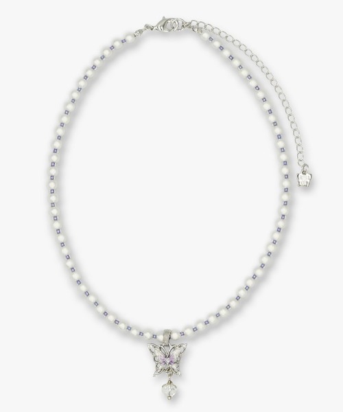 ANNA SUI（アナスイ） ネックレス 蝶モチーフ パールネックレス 