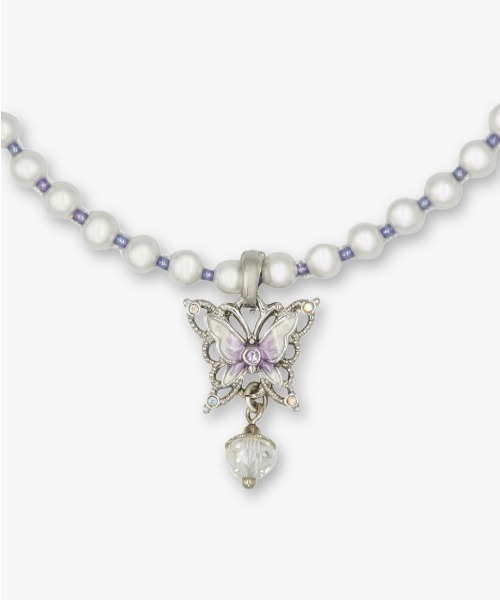 ANNA SUI（アナスイ） ネックレス 蝶モチーフ パールネックレス 