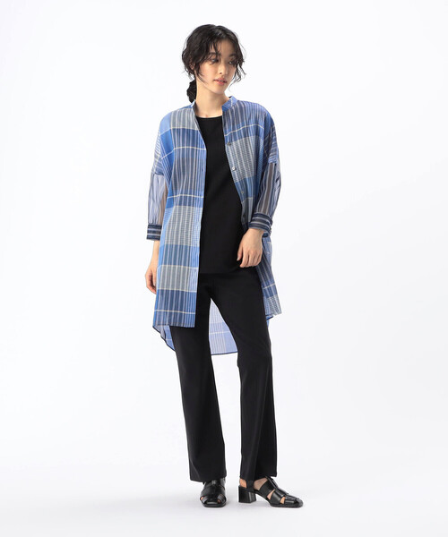 「Gabardine K.T」 ブーツカットパンツ 9号 ブラック レディース_画像2