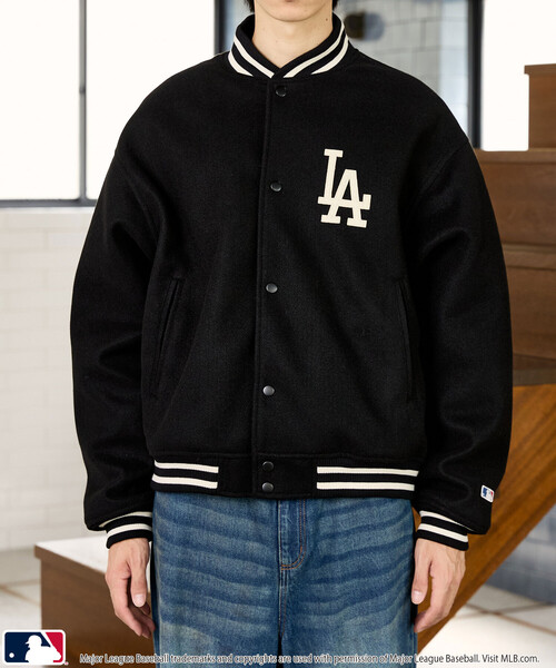 PUBLUX（パブリュクス） スタジャン 別注 MLB ロゴ スタジャン 限定
