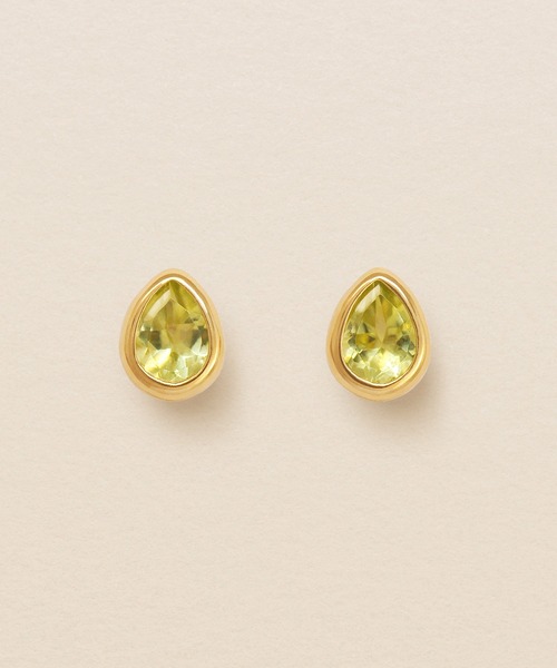 ピアス K18ペリドットドロップ セカンドピアス レディース : 52782367 
