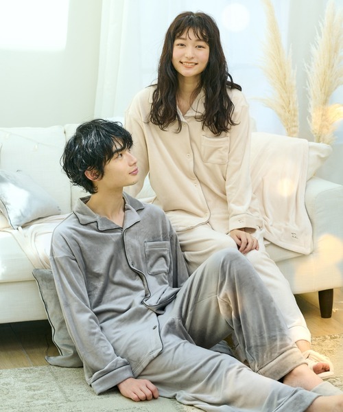 おすすめで ルームウェア Zozotown Paypayモール店 通販 Paypayモール パジャマ Mens しあわせ ベロア