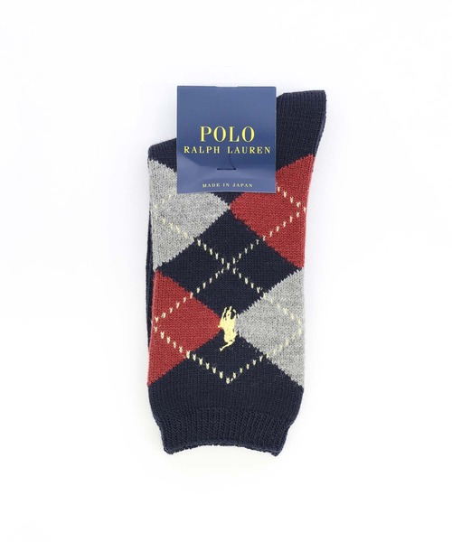 【新品】Ralph Lauren／アーガイルサザーランド／クレスト／Italy製 POLO RALPH LAUREN（ポロ・ラルフローレン） 靴下 レディース