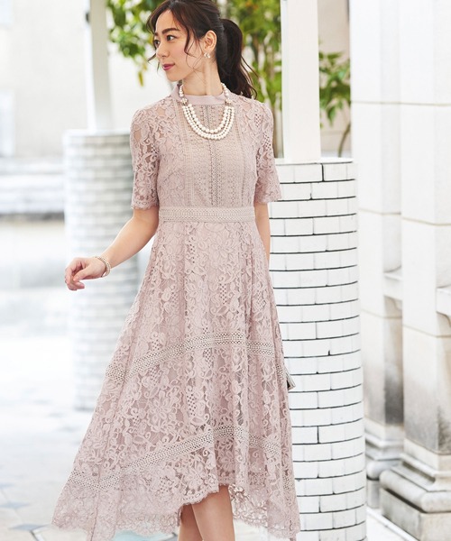 ドレス フィッシュテールハイネックレースワンピース結婚式パーティードレス Zozotown Yahoo 店 通販 Yahoo ショッピング