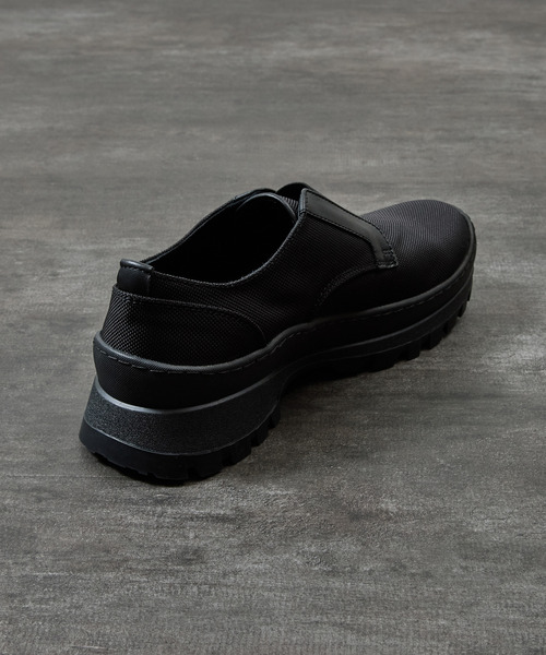 パドローネ PADRONE Vibram レザーダービーシューズ PADRONE（パドローネ） スリッポン パドローネ / FRONT GORE SHOES