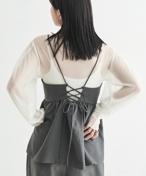 今期完売大人気　ameri vintage ビスチェキャミ黒 今期完売大人気 ameri vintage ビスチェキャミ黒 今期完売大人気 ameri