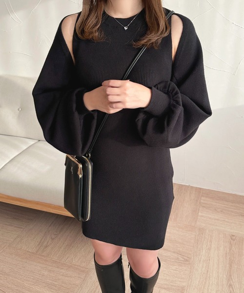 apres jour（アプレジュール） ワンピース ボレロ＋ニットワンピース