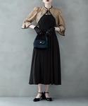 ドレス ジャガードボレロ&ウエストタックボリュ...の詳細画像1