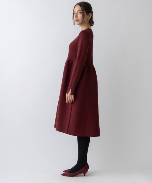 Sono（ソーノ） ワンピース 3Dフレアニットワンピース : ZOZOTOWN