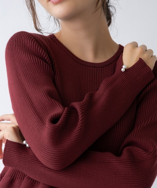 Sono（ソーノ） ワンピース 3Dフレアニットワンピース : ZOZOTOWN