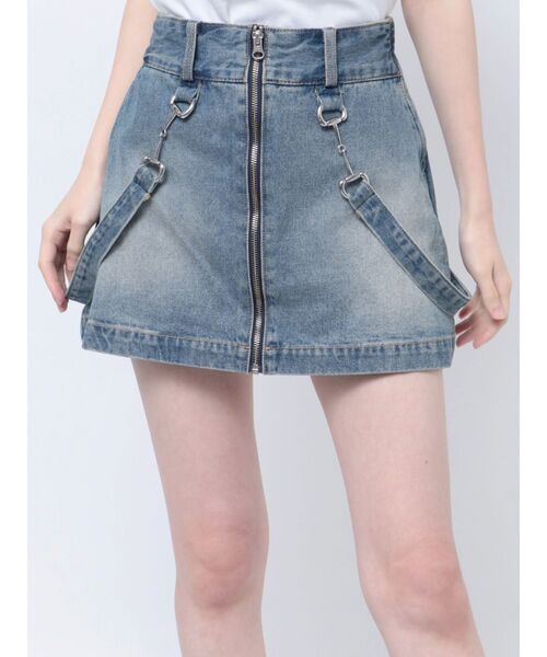 ハンソヒ　着用　デニムスカート　限定セール中 セール】パンツ付き デニム スカート（スカート）｜kirakiraShop