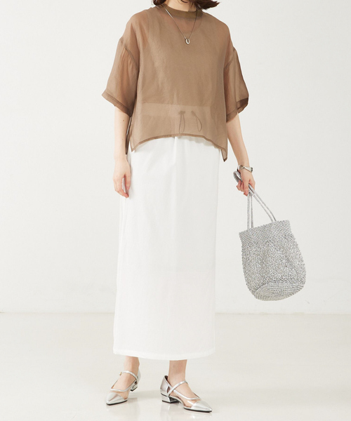 soeur トートバッグ ○SOEUR/マクラメメタリックトートバック