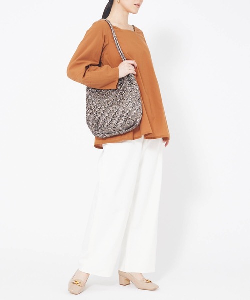 soeur（スール） トートバッグ ○SOEUR/マクラメメタリックトート