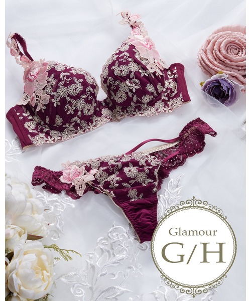 【初回限定】 Due Perle ブラジャー ショーツセット GカップHカップで可愛い 下着・アンダーウェア