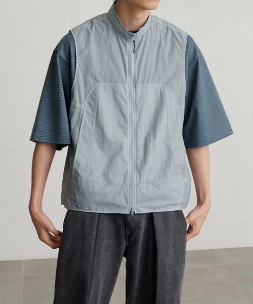 PUBLICTOKYO トップス　ベスト PUBLIC TOKYO ベスト ジレ シアーリップストップサマーベスト