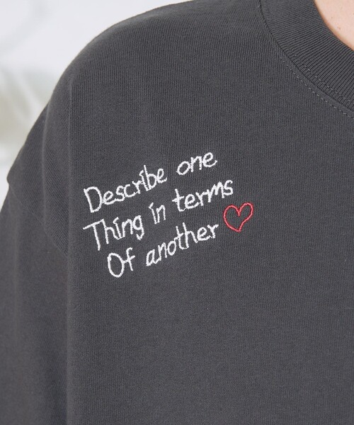 メッセージ刺繍Tシャツ FREAK'S STORE tシャツ Message刺繍Tシャツ レディース