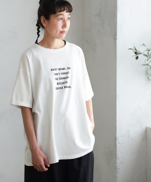tシャツ さりげなく覗く、素敵なTシャツ。 レディース