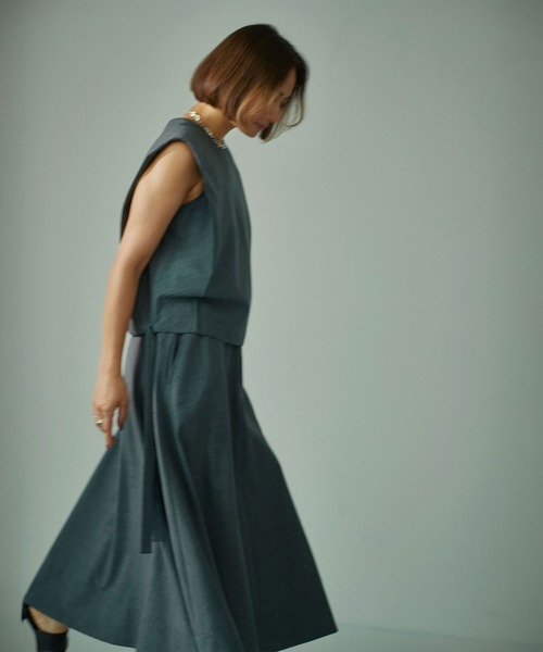 スカート 「THE TOKYO/ザトウキョウ」Light Washable Wool Flare Skirt/ライトウォッシャブルフレアスカート