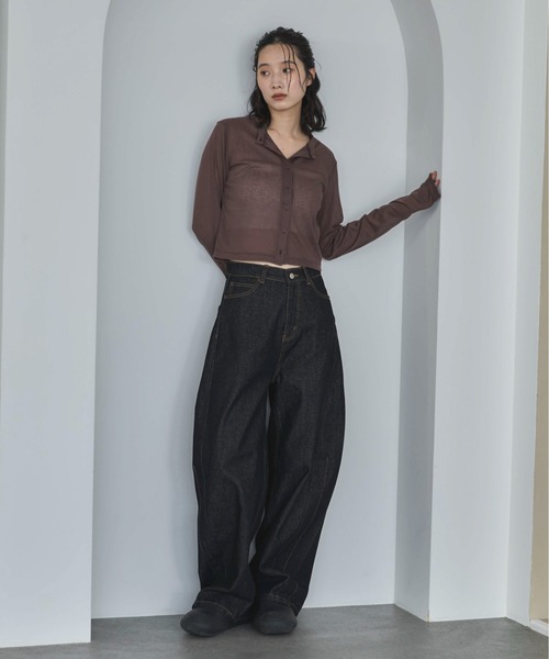 feepur カーディガン シアーリブカーディガン レディース : ZOZOTOWN