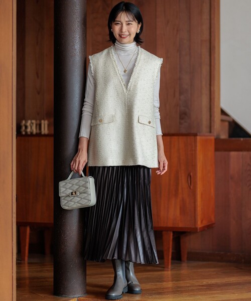 ニット セーター 「Oggi1月号/CLASSY.11月号掲載」スムージーコットン タートルネック ニット レディース 23区｜【Oggi1月号/CLASSY.11月号掲載】スムージーコットン