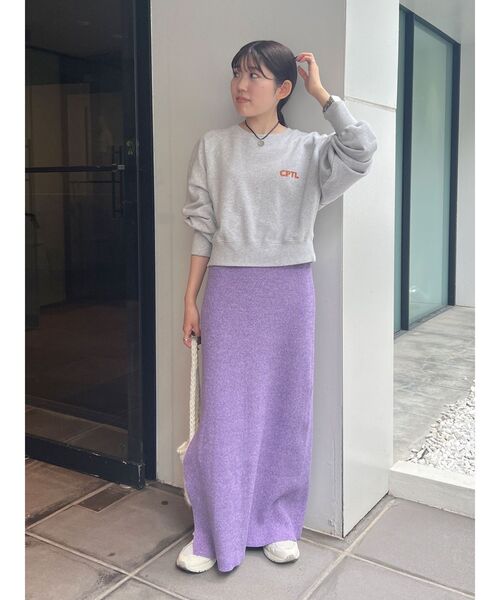 Ungrid スカート サイドスリットリブニットスカート : ZOZOTOWN Yahoo  