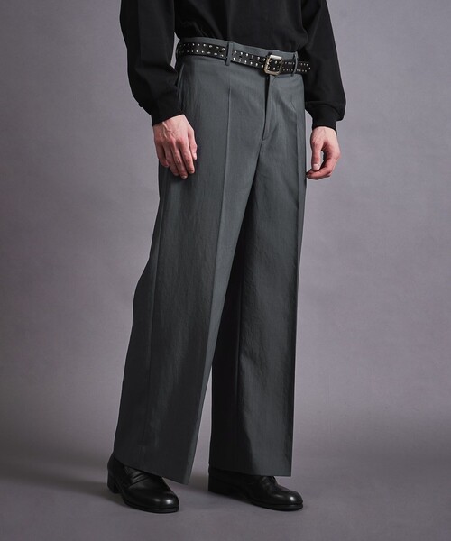 スラックス 「Steven Alan」 ウール ヘリンボーン インツープリーツ