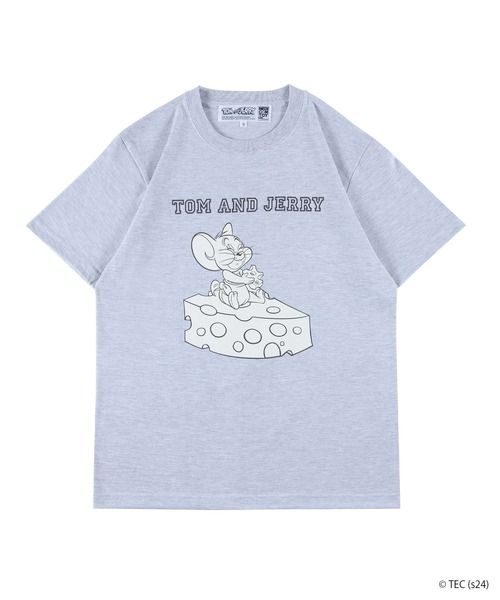 トムとジェリー　レディース　半袖　Tシャツ　缶詰　本　タフィー　洋服　アニメ tシャツ 「公式」トムとジェリー MLE「TOM and JERRY」 Tシャツ