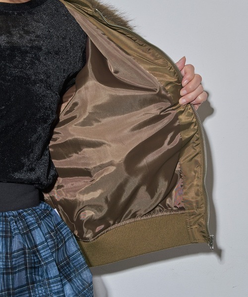 MAISON BREEZE reveur ma1 ma-1 「MAISON reveur」ファーシャギーMA-1