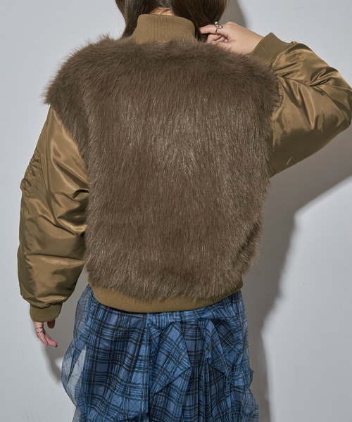 MAISON BREEZE reveur ma1 ma-1 「MAISON reveur」ファーシャギーMA-1