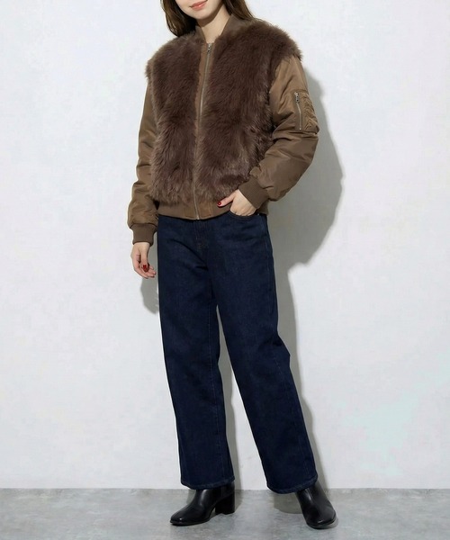 MAISON BREEZE reveur ma1 ma-1 「MAISON reveur」ファーシャギーMA-1