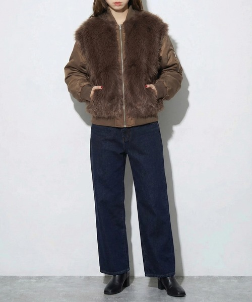 MAISON BREEZE reveur ma1 ma-1 「MAISON reveur」ファーシャギーMA-1